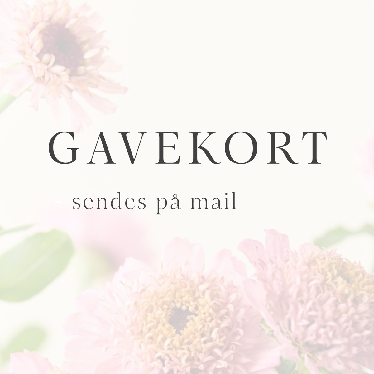 Gavekort til Frk. Grønt - sendes på mail
